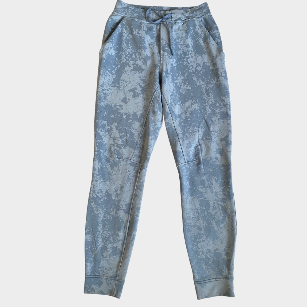Lululemon Ready to Rulu Jogger Women XS Blue Tie Dye Cropped 7/8 Sweatpants